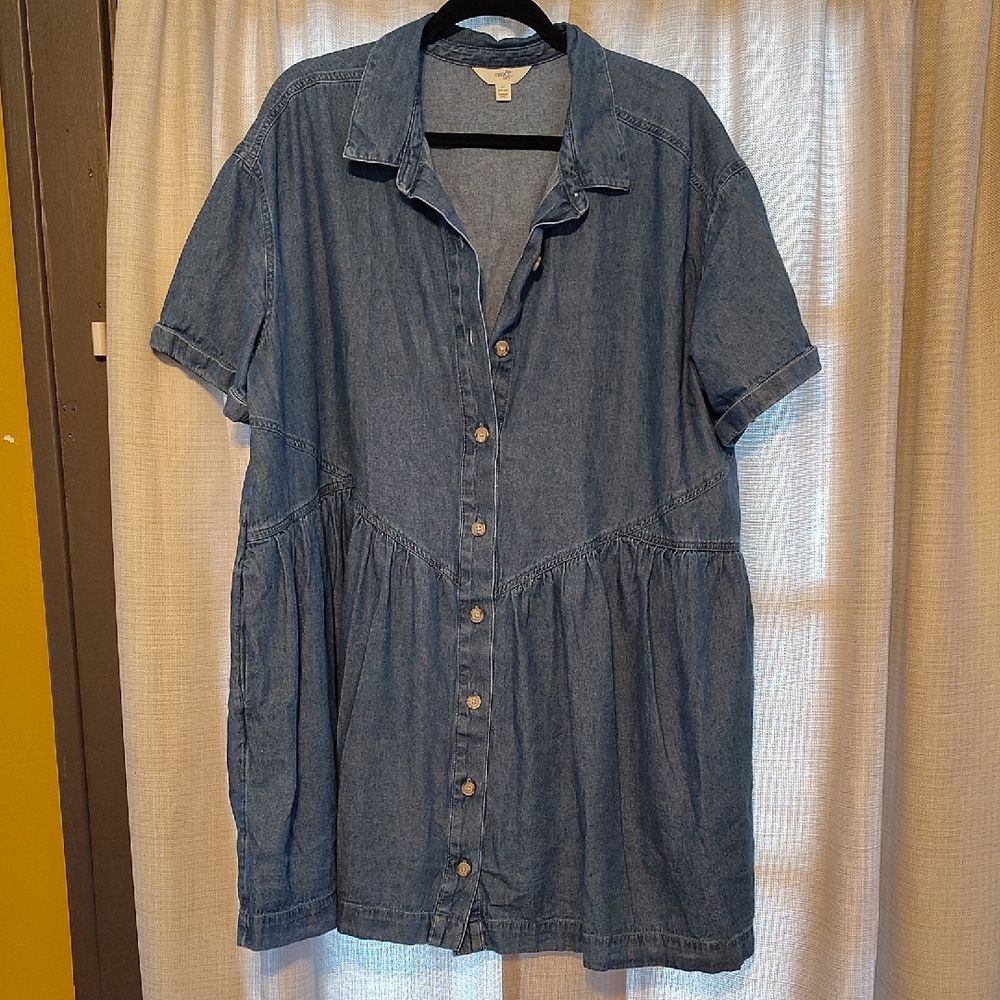 Terra & Sky Blue Denim Dress